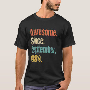 T-shirt Magnifique depuis septembre 1984 38e anniversaire 