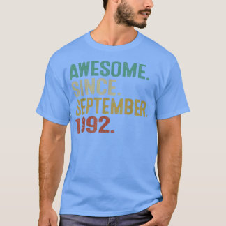 T-shirt Magnifique depuis septembre 1992 Vintage 30e anniv