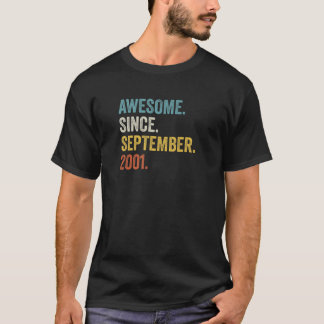 T-shirt Magnifique Depuis Septembre 2001 20E Anniversaire