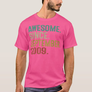 T-shirt Magnifique depuis septembre 2009 Vintage 13ème ann
