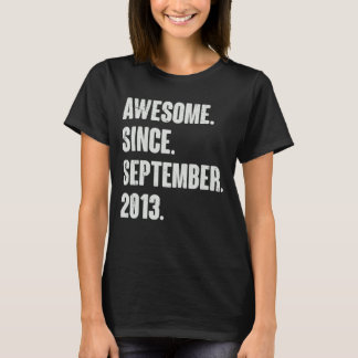 T-shirt Magnifique depuis septembre 2013 9 ans 9e annivers