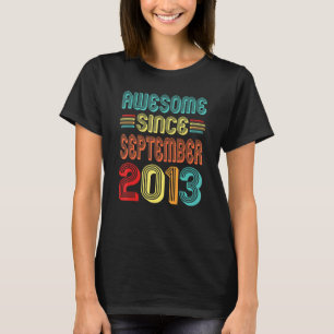 T-shirt Magnifique depuis septembre 2013 9ème Anniversaire