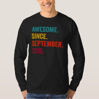 T-shirt Magnifique depuis septembre 2016 6e anniversaire 6