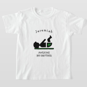 T-shirt Magnifique grand frère bébé afro personnalisé