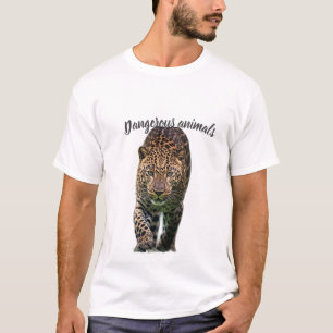 T-shirt Magnifique léopard rôdant dans l'art de la faune s