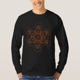 T-shirt Magnifique Mandala Géométrie sacrée Cube de Métatr