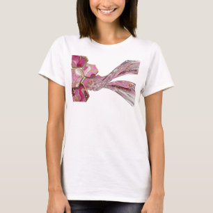 T-shirt Magnifique rose DESIGN MARBRE PINK ET OR