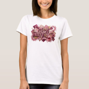 T-shirt Magnifique Rose LE VIN EST MON MEILLEUR AMI Citati
