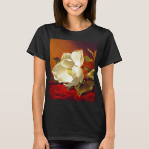 T-shirt Magnolia sur velours rouge Martin Johnson Heade