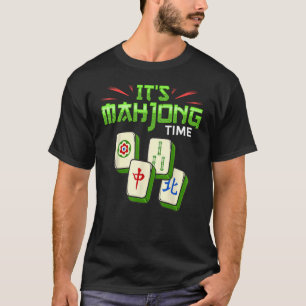 T-shirt Mah Jong Game Mah Jongg Joueur en ligne mosaïque