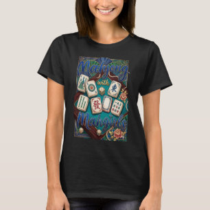 T-shirt Mahjong, Mahjong avec Mahgirls, Nuit de jeu d'été