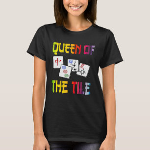 T-shirt Mahjong Queen Fun Chinese Jewish Game Dot Ban Crak
