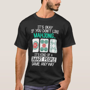 T-shirt Mahjong Smart People Jouer En Chine Pour Hommes Fe