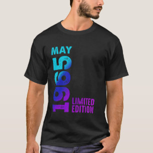 T-shirt Mai 1965 Année 1965 Rétro 1965 Édition Limitée Vin