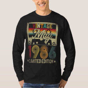 T-shirt Mai 1986 36e anniversaire 36 ans