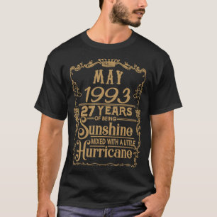T-shirt MAI 1993 27e Années D'Être Sunshine Mixte Hurrique