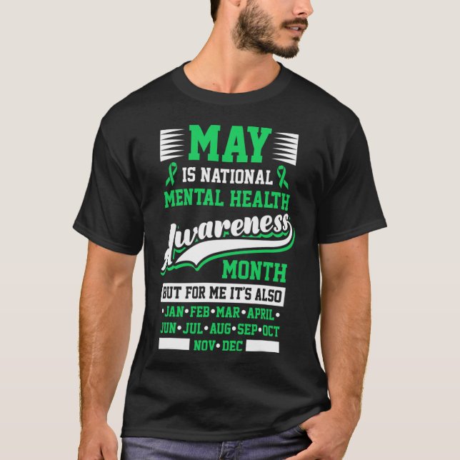 T-shirt Mai Est Le Mois National De Sensibilisation À La S (Devant)