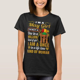 T-shirt Mai Fille Taurus Anniversaire Une Fois Dans La Vie