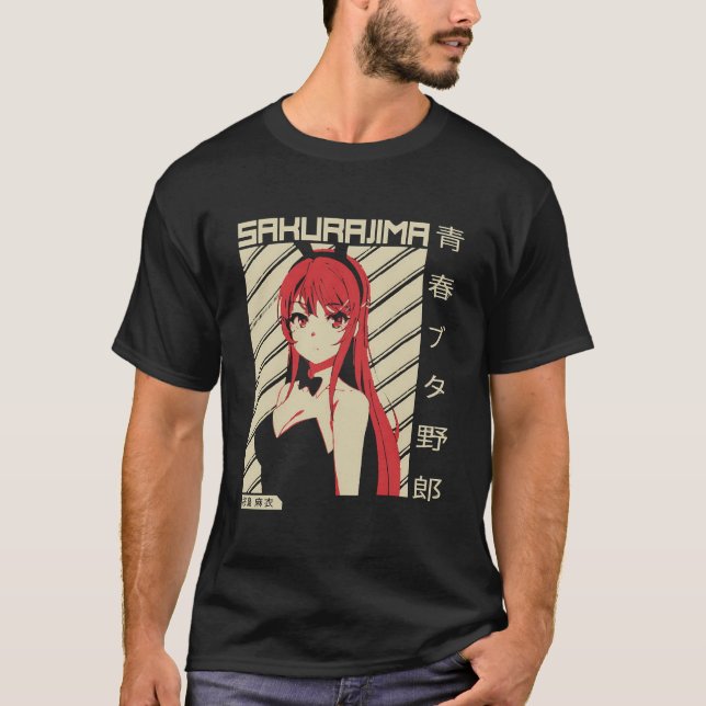 T-shirt Mai Sakurajima - Rascal Ne Rêve Pas De Bunny Gi (Devant)