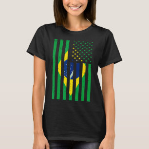 T-shirt Maillot Brésil Brasil Football Usa Drapeau Amériqu
