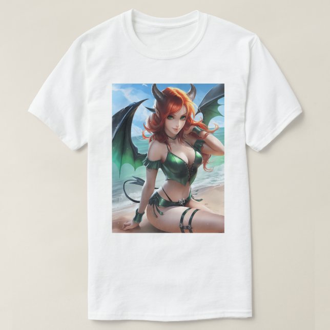 T-shirt maillot de bain diable 107 (Design devant)