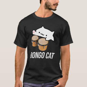 T-shirt maillot de chat bongo avec mignon chat bongo