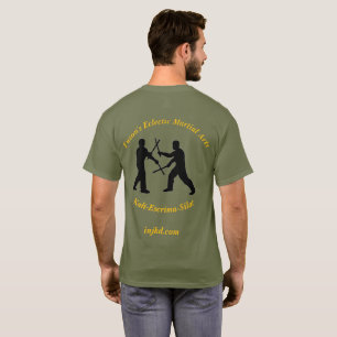 T-shirt Maillot de combat au bâton vert Arts martiaux phil