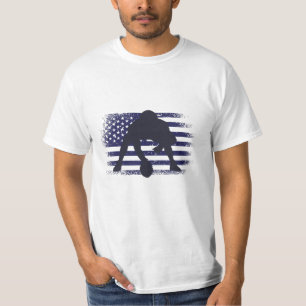 T-shirt Maillot de fan de football américain drapeau États