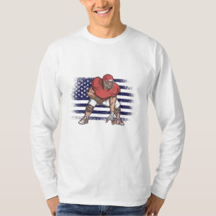 T-shirt Maillot de fan de football américain drapeau États