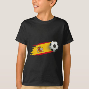 T-shirt Maillot de foot de l'Espagne avec drapeau espagnol