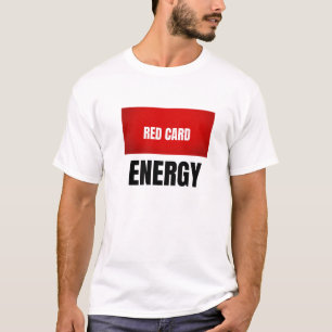 T-shirt Maillot de football à énergie carte rouge