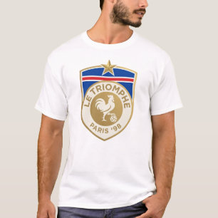T-shirt Maillot de football Coupe du Monde Retro France 19