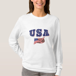 T-shirt Maillot de footballeur de la sélection américaine 
