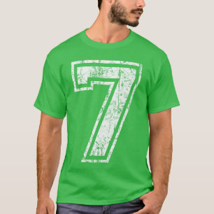 T-shirt Maillot de sport Grunge Numéro 7 Faneam Joueur Nai