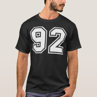 T-shirt Maillot d'équipe Numéro 92