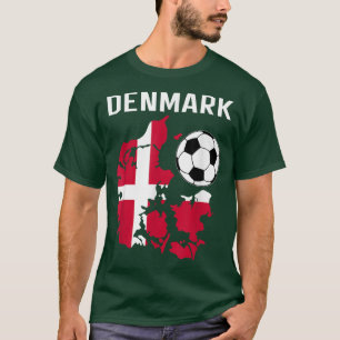T-shirt Maillot drapeau danois Football danois 