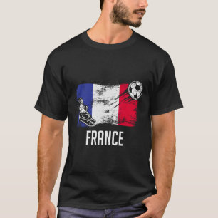 T-shirt Maillot drapeau France Équipe de football français