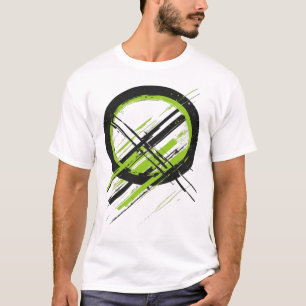 T-shirt Maillot graphique Cyberpunk à cercle géométrique a