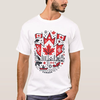T-shirt Maillot icônes Canada