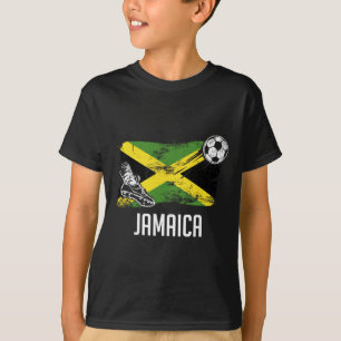 T-shirt Maillot Jamaïcain Drapeau Jamaïque Équipe De Footb
