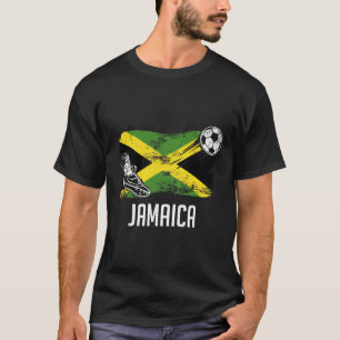 T-shirt Maillot Jamaïcain Drapeau Jamaïque Équipe De Footb