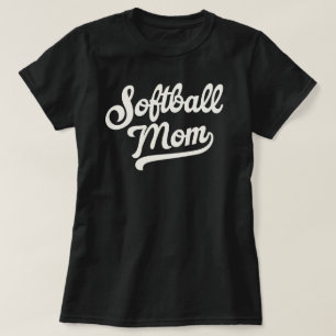 T-shirt Maillot personnalisé de maman de softball avec num