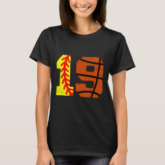 T-shirt Maillot Softll Sketll numéro 19 Drôle de 19e anniv