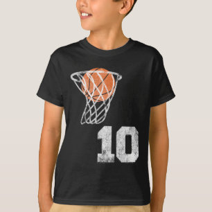 T-shirt Maillot Vintage Sketll Numéro 10 Joueur Numéro