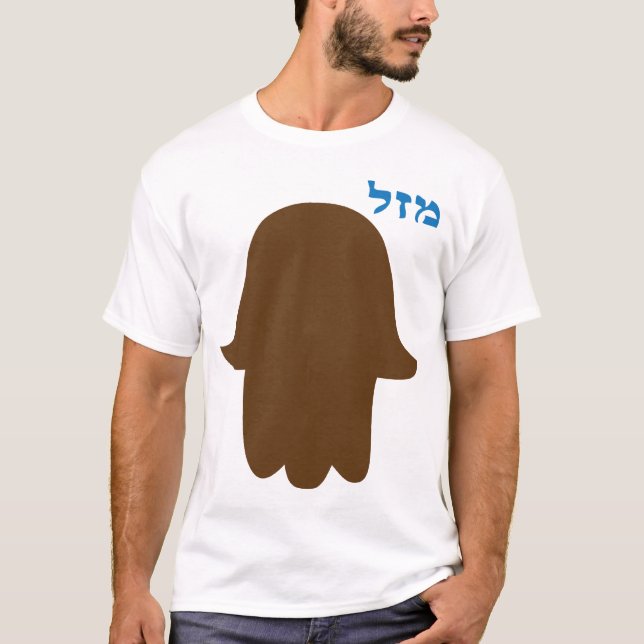 T-shirt Main chanceuse 02 de "Mazal" (Devant)