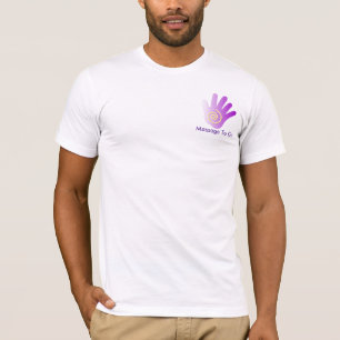 T-shirt Main curative - pourpre