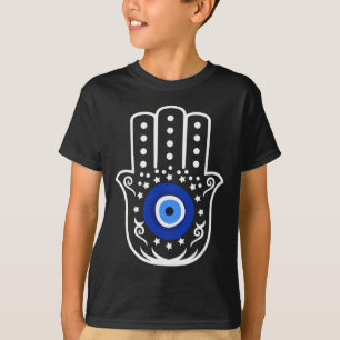 T-shirt Main de Hamsa Fatima Oeil de Tigre Turc Protection