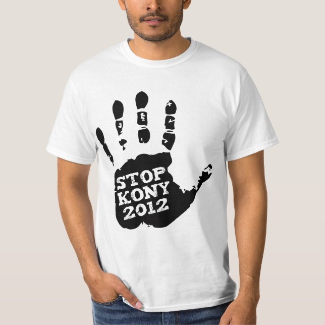 T-shirt Main de Joseph Kony d'arrêt de Kony 2012 (Devant)