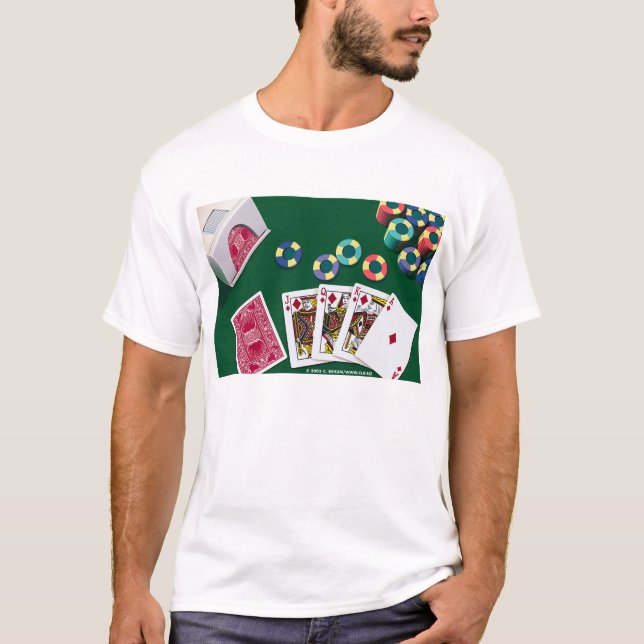 T-shirt Main de poker (Devant)