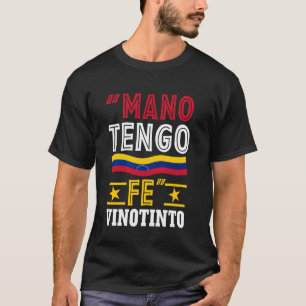 T-shirt Main j'ai foi flanelle de la Vinotinto je Ven